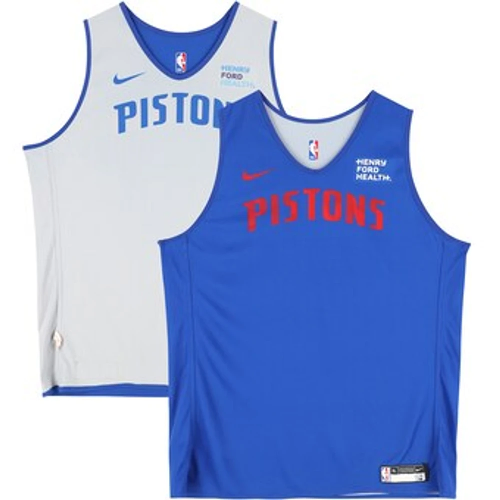 Cade Cunningham Detroit Pistons Practice-Used #2 Blue Reversible Jersey from the 2024-25 NBA Season