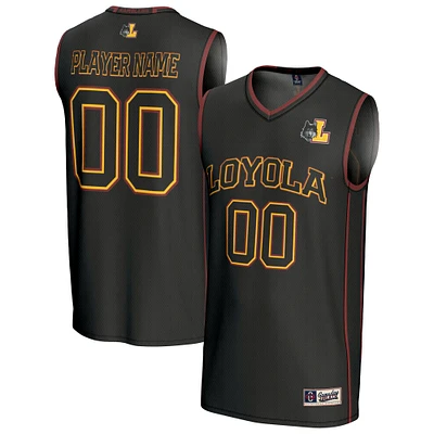 Youth GameDay Greats  Black Loyola Chicago Ramblers NIL Pick-A-Player Lightweight Men's Basketball Jersey