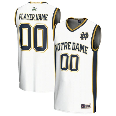 Youth GameDay Greats  White Notre Dame Fighting Irish NIL Pick-A-Player Lightweight Men's Basketball Jersey