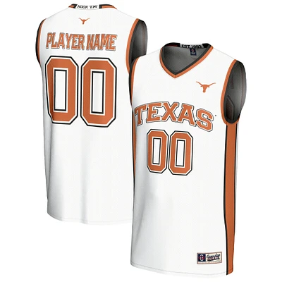 Youth GameDay Greats  White Texas Longhorns NIL Pick-A-Player Lightweight Men's Basketball Jersey