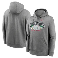 Men's Nike  Heather Gray Ohio State Buckeyes College Football Playoff 2025 Cotton Bowl Champions Club Fleece Pullover Hoodie