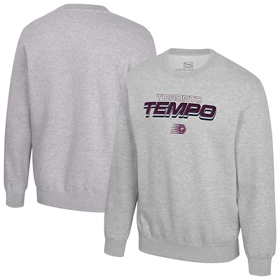 Unisex Stadium Essentials  Heather Gray Toronto Tempo Puff Fleece Sweatshirt