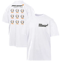 Men's White McLaren F1 Team 2024 Constructors' Cup Champion Podium T-Shirt