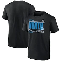 Men's Fanatics Black Detroit Lions 2024 NFC North Division Champions Big & Tall Conquer T-Shirt