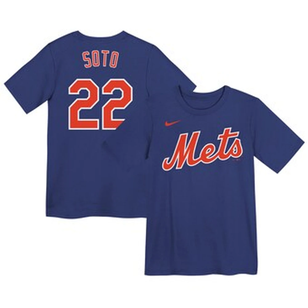 Preschool Nike Juan Soto Royal New York Mets Name & Number T-Shirt