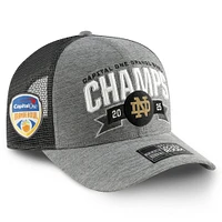 Men's Nike  Heather Gray Notre Dame Fighting Irish College Football Playoff 2025 Orange Bowl Champions Locker Room Structured Trucker Adjustable Hat