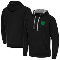 Men's Antigua Black Las Vegas Raiders St. Patrick's Day Victory Pullover Hoodie