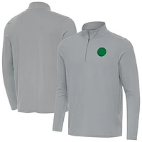 Men's Antigua Pittsburgh Steelers St Patrick Day Intent Quarter-Zip Pullover Top