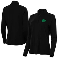 Women's Antigua Kansas City Chiefs St. Patrick's Day Intent Quarter-Zip Pullover