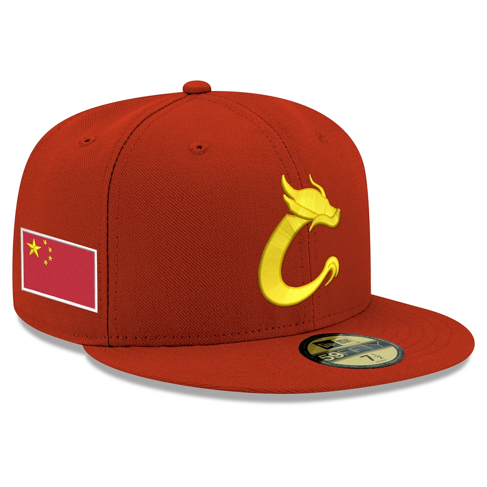 Men's New Era Red China Baseball 2026 World Classic 59FIFTY Fitted Hat