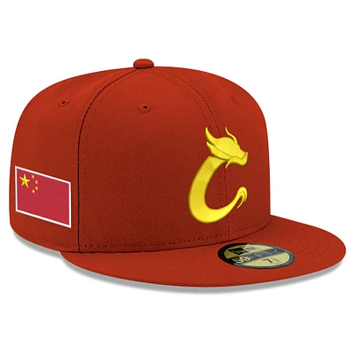 Men's New Era  Red China Baseball 2026 World Classic 59FIFTY Fitted Hat