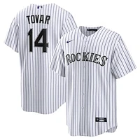 Men's Nike Ezequiel Tovar White Colorado Rockies Home Replica Jersey