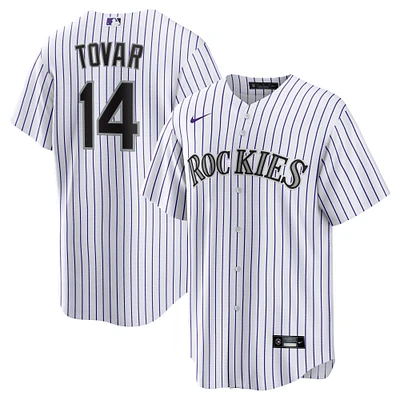 Men's Nike Ezequiel Tovar White Colorado Rockies Home Replica Jersey