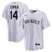 Men's Nike Ezequiel Tovar White Colorado Rockies Home Replica Jersey