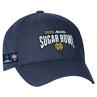 Men's Under Armour Navy Notre Dame Fighting Irish College Football Playoff 2025 Sugar Bowl Adjustable Hat