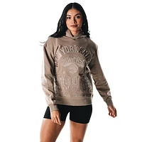 Women's The Wild Collective  Gray New York Knicks Satin Pullover Hoodie