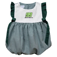 Girl's Infant Vive La Fete  Green Daniel Suarez Gingham Bubble Dress