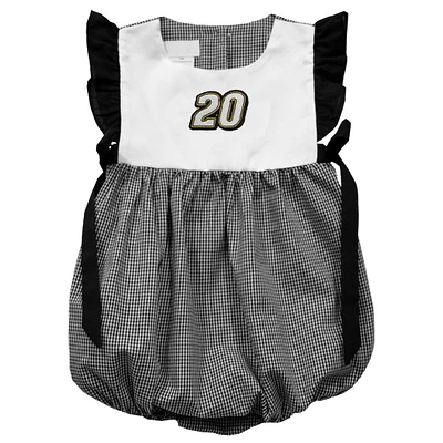 Girl's Infant Vive La Fete  Black Christopher Bell Gingham Bubble Dress