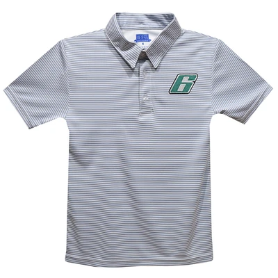 Toddler Vive La Fete  Gray Brad Keselowski Stripe Polo