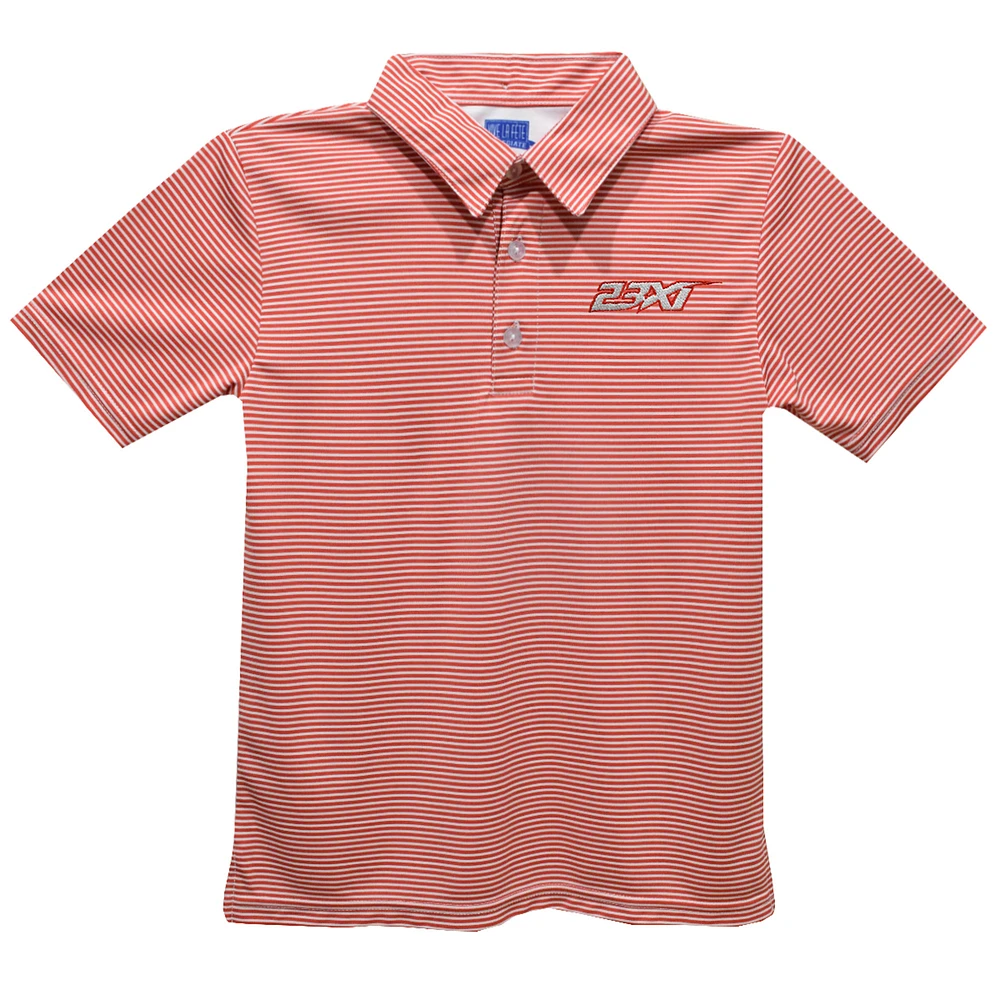Toddler Vive La Fete Red 23XI Racing Stripe Polo