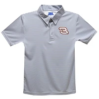 Toddler Vive La Fete  Gray Austin Dillon Stripe Polo
