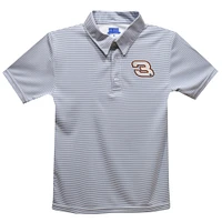 Toddler Vive La Fete  Gray Austin Dillon Stripe Polo