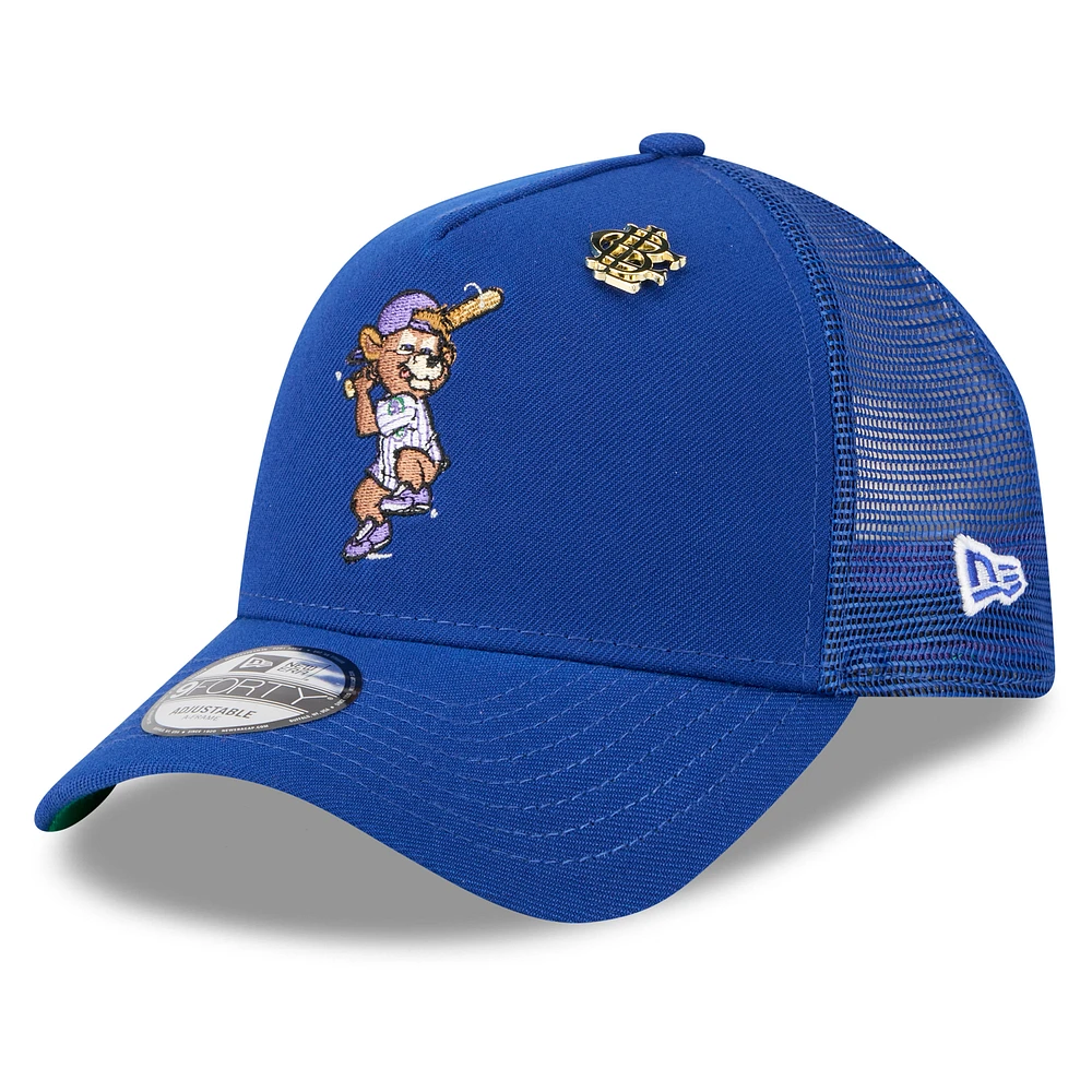 Men's New Era Royal Chicago Cubs 2025 Big League Chew A-Frame 9FORTY Adjustable Trucker Hat