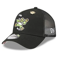 Men's New Era  Black Pittsburgh Pirates 2025 Big League Chew A-Frame 9FORTY Adjustable Trucker Hat