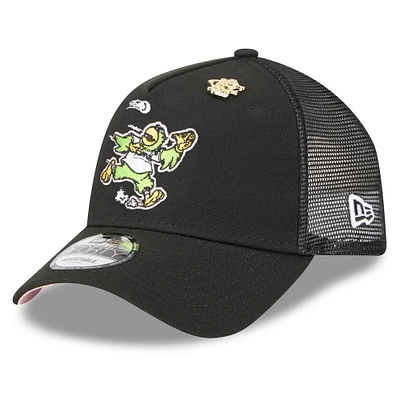 Men's New Era  Black Pittsburgh Pirates 2025 Big League Chew A-Frame 9FORTY Adjustable Trucker Hat