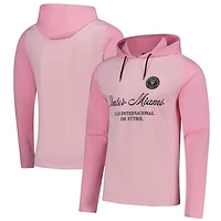 Men's Sport Design Sweden  Pink Inter Miami CF 2025 Jersey Hook Relaxed Fit Long Sleeve Hoodie T-Shirt