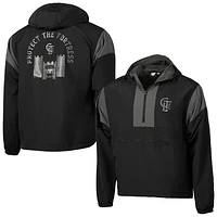 Men's Sport Design Sweden  Black Charlotte FC 2025 Jersey Hook Full-Zip Premium Anorak Hooded Jacket