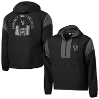 Men's Sport Design Sweden  Black Charlotte FC 2025 Jersey Hook Full-Zip Premium Anorak Hooded Jacket