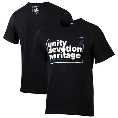 Men's Sport Design Sweden  Black San Jose Earthquakes Game Day Relaxed T-Shirt