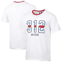 Men's Sport Design Sweden  White Chicago Fire Game Day Relaxed T-Shirt