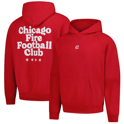 Men's  Red Chicago Fire Hometown Oversized Pullover Hoodie