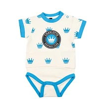 Infant Sport Design Sweden  White Charlotte FC Body T-Shirt Bodysuit