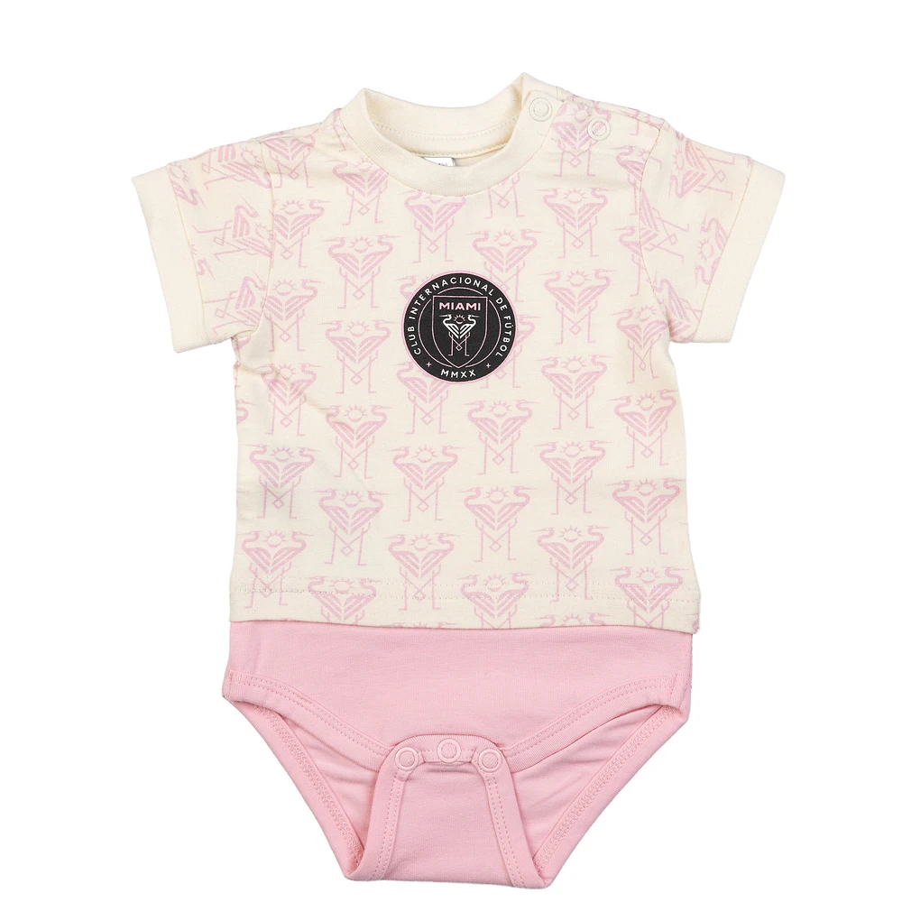 Infant Sport Design Sweden  Cream Inter Miami CF Body T-Shirt Bodysuit