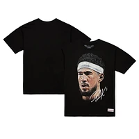 Unisex Mitchell & Ness Devin Booker Black NBA Real Big Face Player T-Shirt