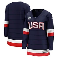 Women's Fanatics  Navy USA 2025 4 Nations Face-Off Breakaway Jersey