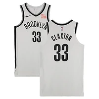 Nicolas Claxton Brooklyn Nets Game-Used #33 White Nike Jersey vs. Philadephia 76ers on November 22 & Sacramento Kings on November 24, 2024 - Size 48+4