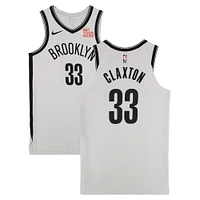 Nicolas Claxton Brooklyn Nets Game-Used #33 White Nike Jersey vs. Philadephia 76ers on November 22 & Sacramento Kings on November 24, 2024 - Size 48+4