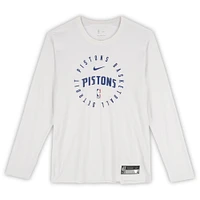 Ron Holland II Detroit Pistons Player-Worn White Long Sleeve Shirt from the 2024-25 NBA Season - Size XL