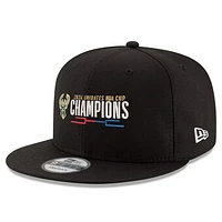 Men's New Era Black Milwaukee Bucks 2024 NBA Cup Champions 9FIFTY Snapback Adjustable Hat