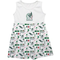 Girls Infant Vive La Fete White Mexico National Team Impressions Artwork Tank Top Dress