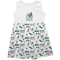 Girls Infant Vive La Fete White Mexico National Team Impressions Artwork Tank Top Dress