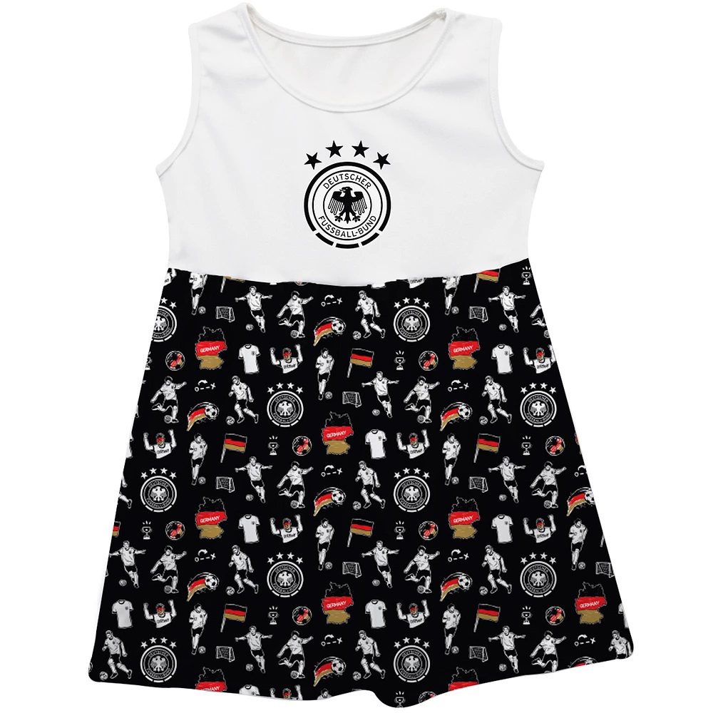Girls Youth Vive La Fete Black Germany National Team Tank Top Dress