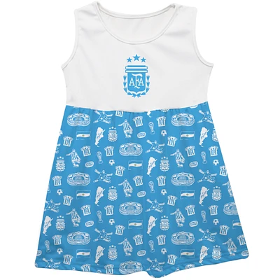 Girls Youth Vive La Fete  Light Blue Argentina National Team Tank Top Dress
