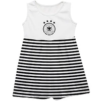Girls Youth Vive La Fete  Black Germany National Team Striped Tank Top Dress