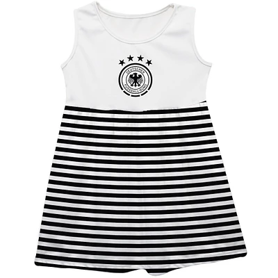Girls Youth Vive La Fete  Black Germany National Team Striped Tank Top Dress
