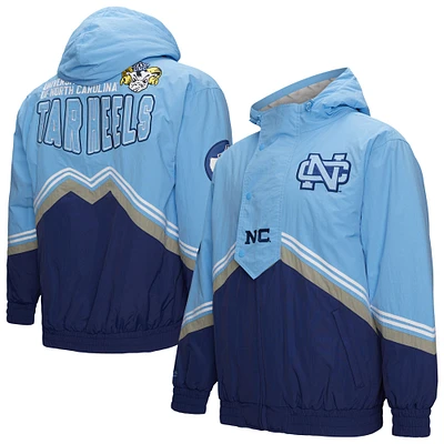 Men's Mitchell & Ness Navy/Carolina Blue North Carolina Tar Heels Throw It Back Vintage Logo Full-Zip Jacket